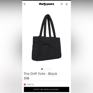 ThirtyYears - The Drift Tote - Black